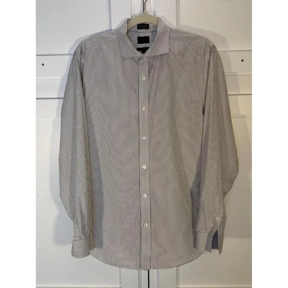 Banana Republic Black Striped Shirt Large Size L